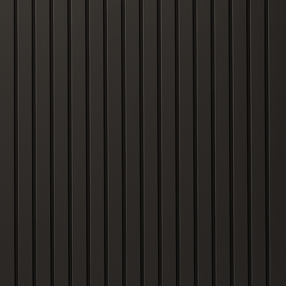 Panel Haus Colour Black Acoustic Slat Wall Panel - 240cm x 32cm (2pack)
