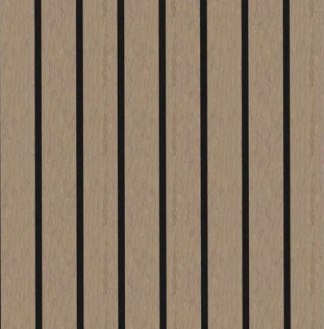 Panel Haus Premium Wide Slat 3-sided Wood Veneer Walnut Acoustic Wall Panel  - 240cm x 30cm (2 pack)
