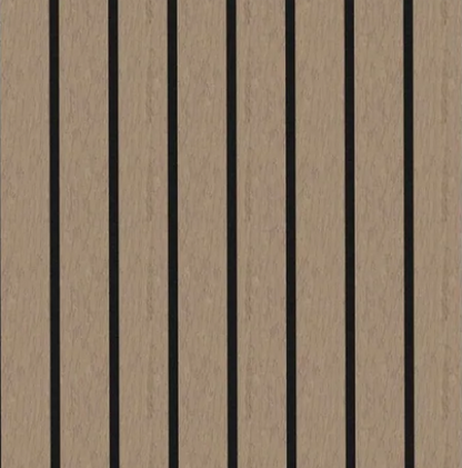 Panel Haus Premium Wide Slat 3-sided Wood Veneer Walnut Acoustic Wall Panel  - 240cm x 30cm (2 pack)